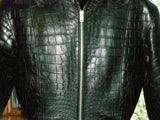Leather Alligator Jacket - Genuine Alligator Bomber Jacket
