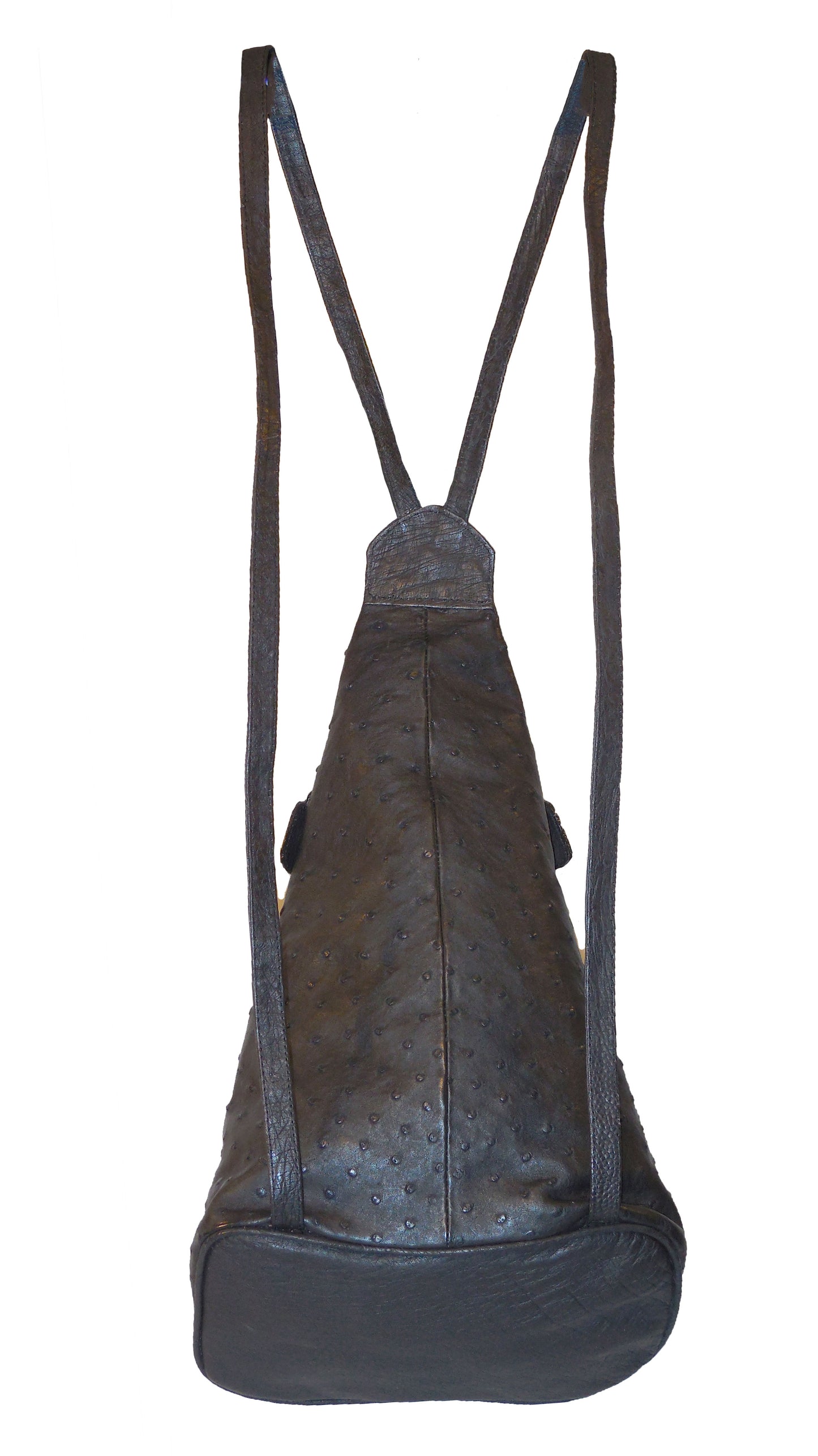 Leather Ostrich Skin Backpack