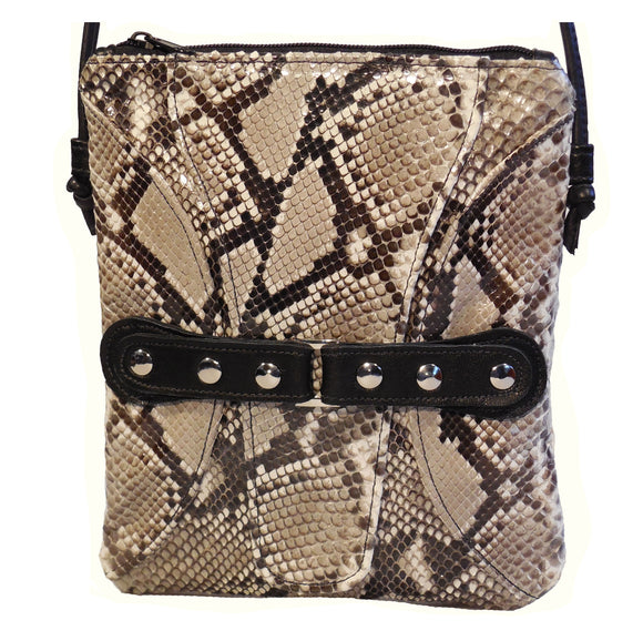 Python Snake Skin Cross-body Handbag