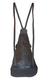 Leather Ostrich Skin Leather Backpack Handbag