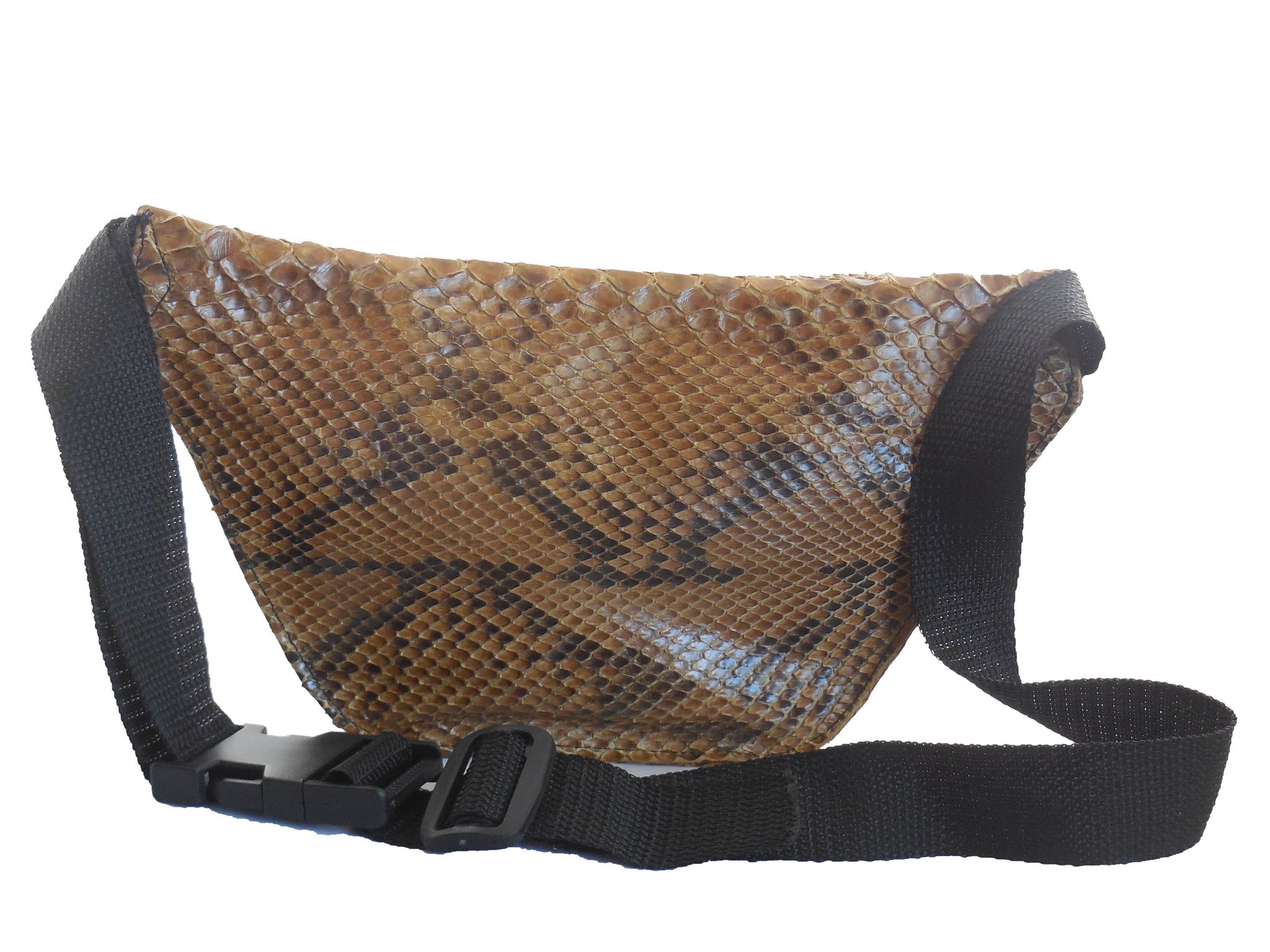 GECHENG Small Faux Leather Elegant Snakeskin Waist Fanny Belt Pack Bag Phone Purse for W