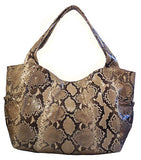 Python Snake Skin Hobo Style Handbag